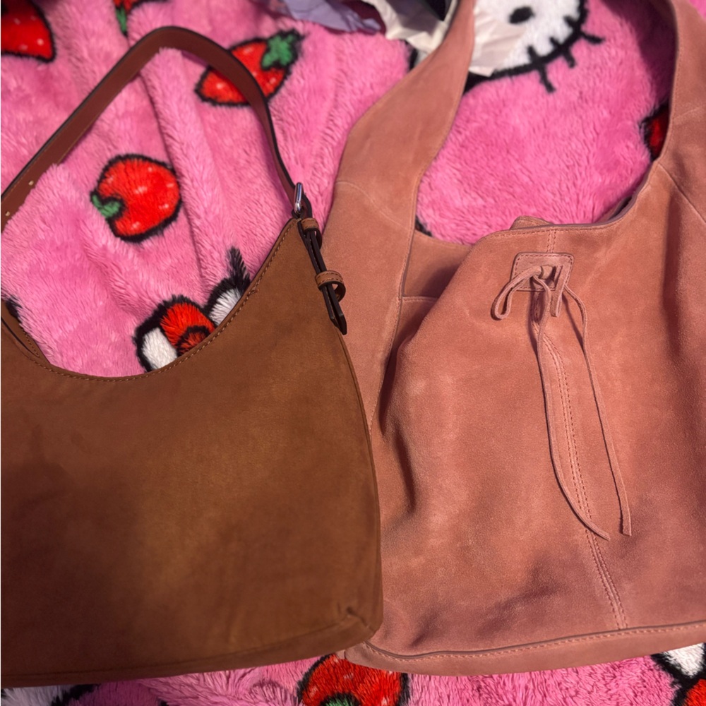 Bundle of Suede Hobo Bags *listing is for both bags*